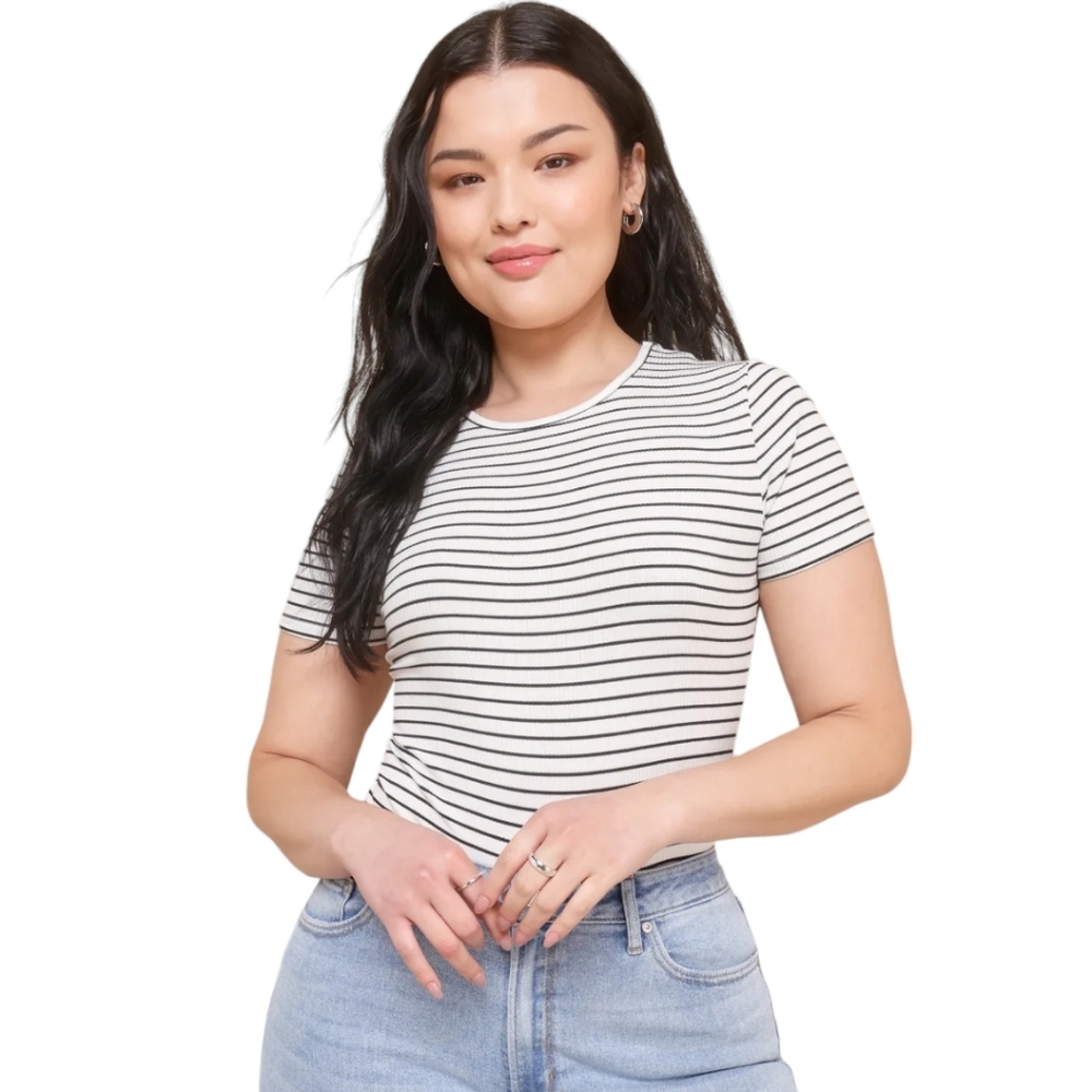 Kinship Striped Ribbed Bodysuit - Picture 8 of 11